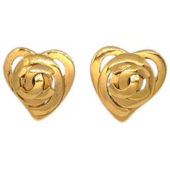 Chanel CC Heart Pendant Metal