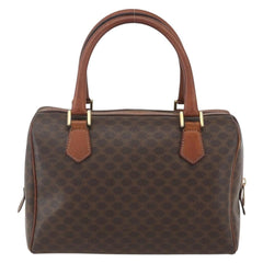 Celine Boston Bag Triomphe Coated Canvas