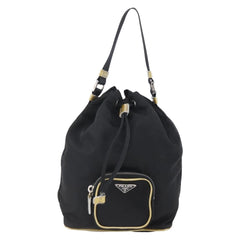 Prada Duet Drawstring Bucket Bag Tessuto