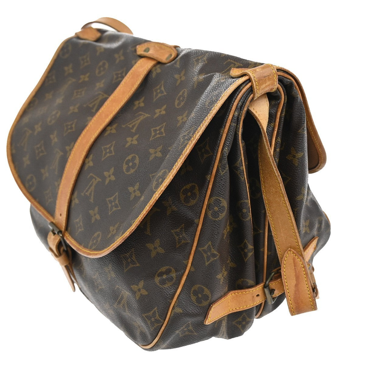 Louis Vuitton Saumur Handbag Monogram Canvas