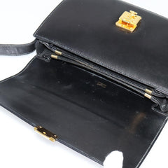 Celine Vintage Flap Shoulder Bag Leather