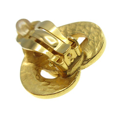 Chanel CC logo heart Gold-plated