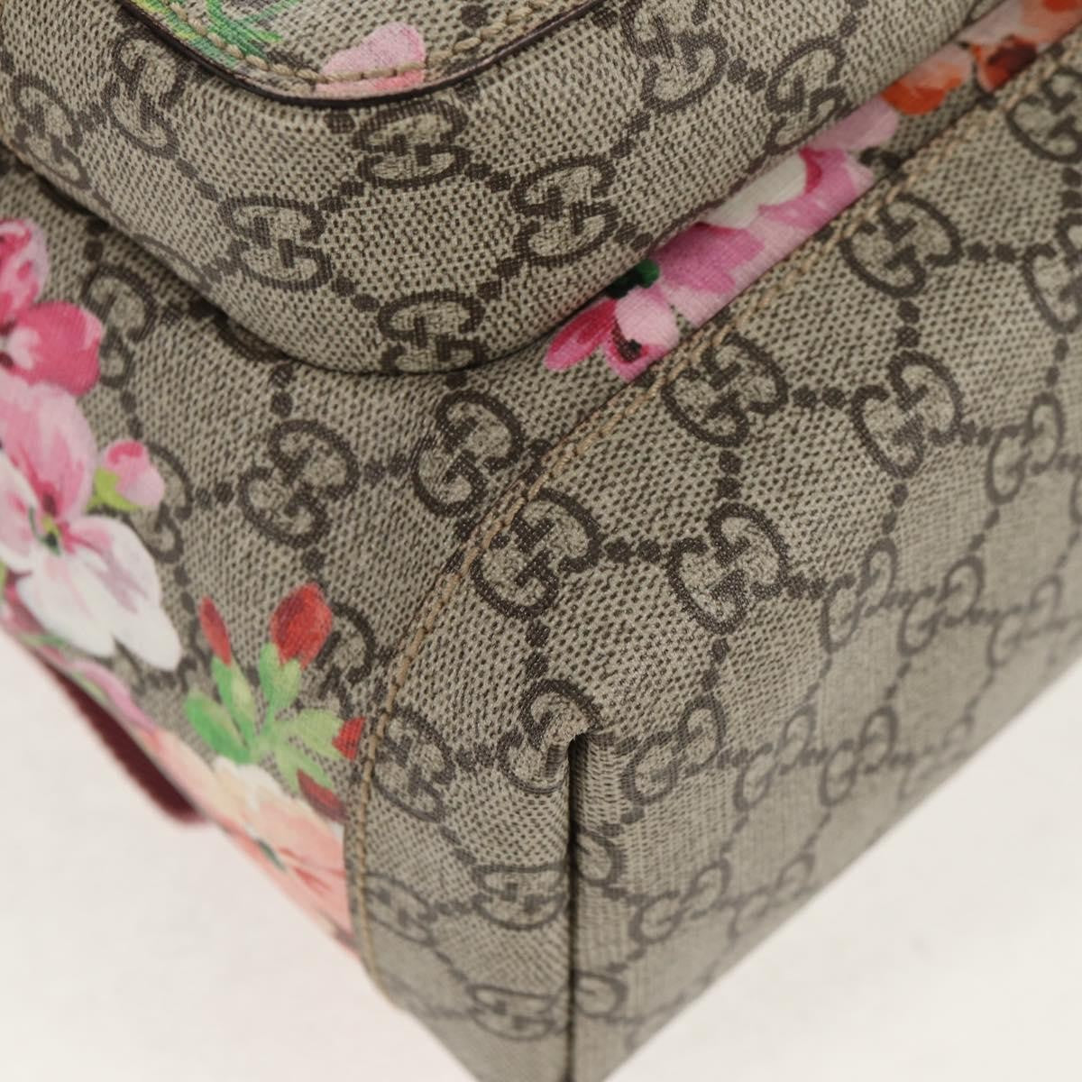 Gucci Buckle Backpack Blooms Print GG Coated Canvas