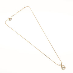 Christian Dior CD Pendant Necklace Gold-plated