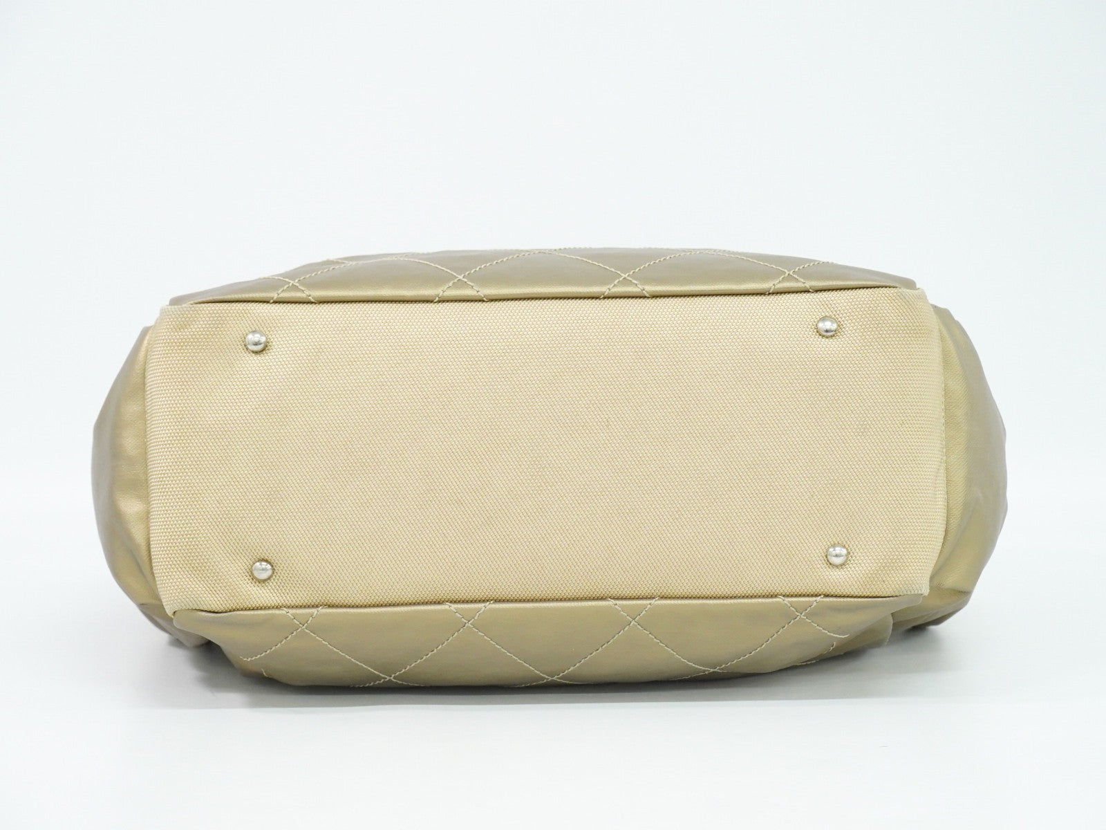 Chanel Biarritz Pocket Tote Quilted Coated Canvas