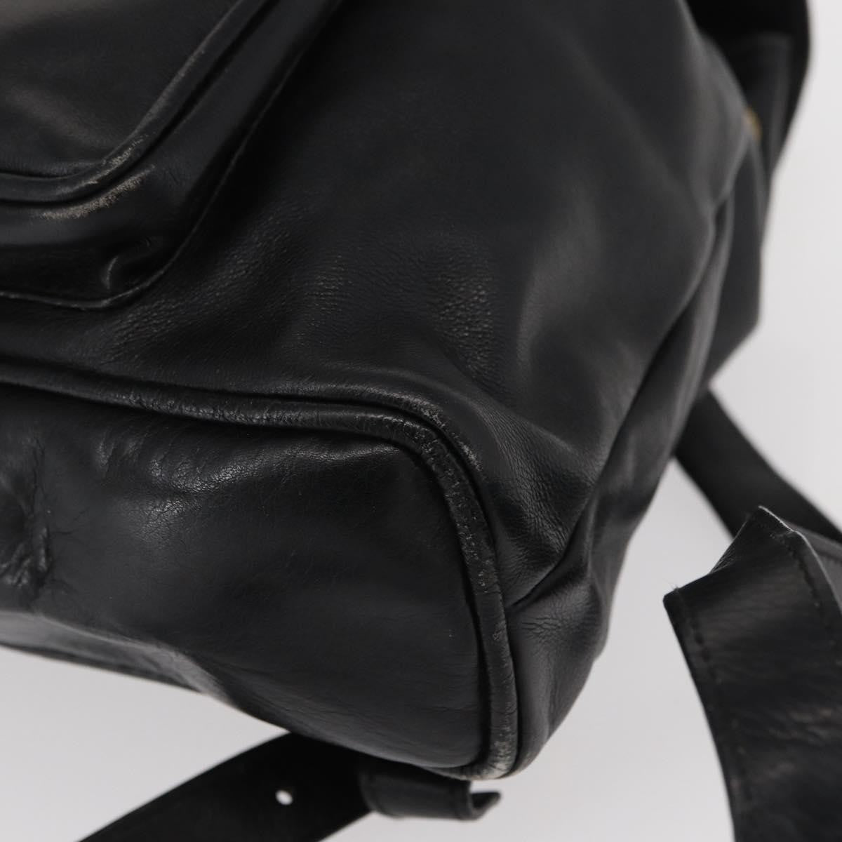 Gucci Vintage Bamboo Backpack Leather