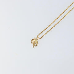 Christian Dior CD Logo necklace Metal