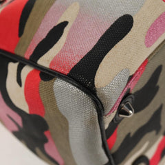 Christian Dior Polochon Satchel Limited Edition Anselm Reyle Camouflage Canvas