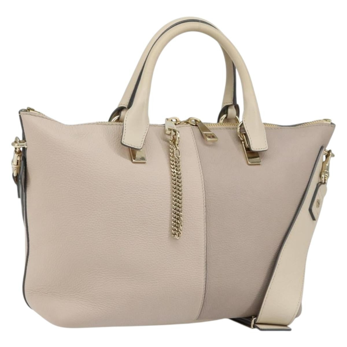 Chloe Bicolor Baylee Satchel Leather