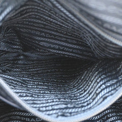 Prada Convertible Zip Tote Printed Tessuto