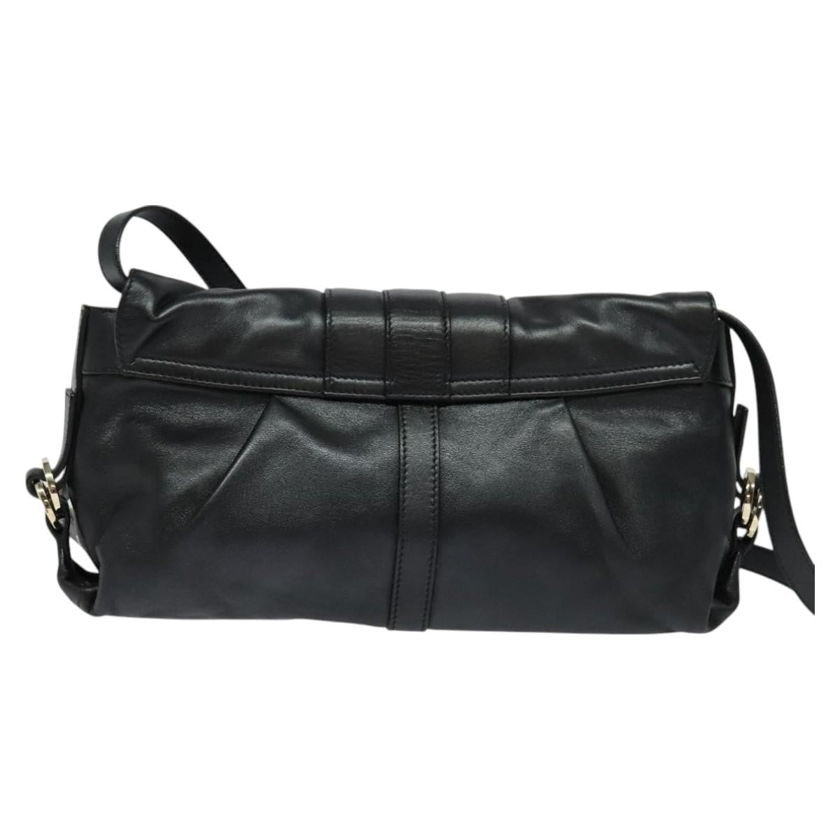 Bvlgari Chandra Flap Shoulder Bag Leather