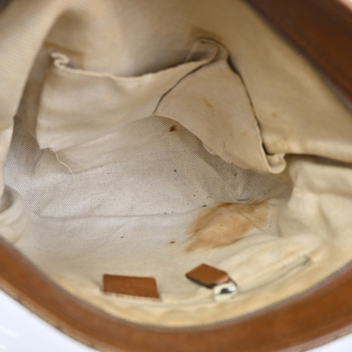 Gucci Web Loop Shoulder Bag GG Canvas