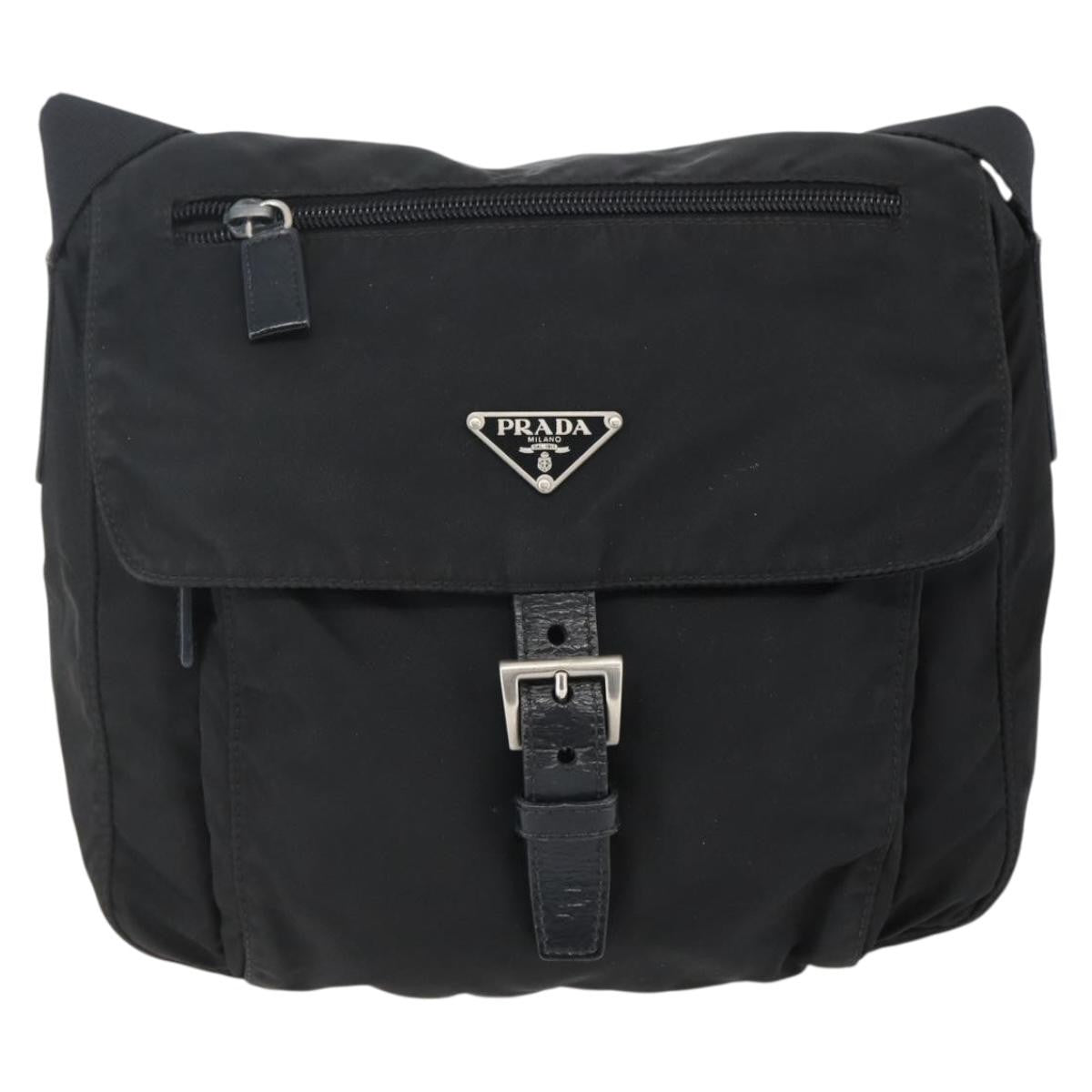 Prada Buckle Messenger Bag Tessuto
