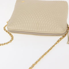 Bally Vintage Chain Shoulder Bag Quilted Leather