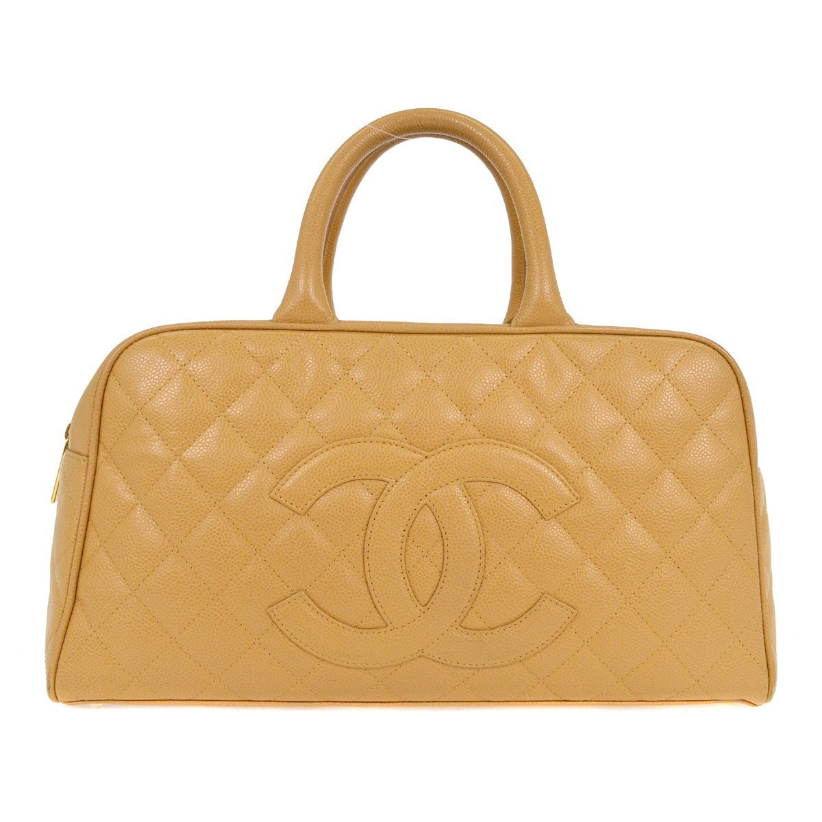 Chanel Timeless CC Bowler Bag Quilted Caviar