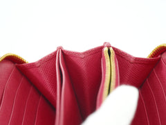 Prada Bow Zip Around Wallet Saffiano Leather