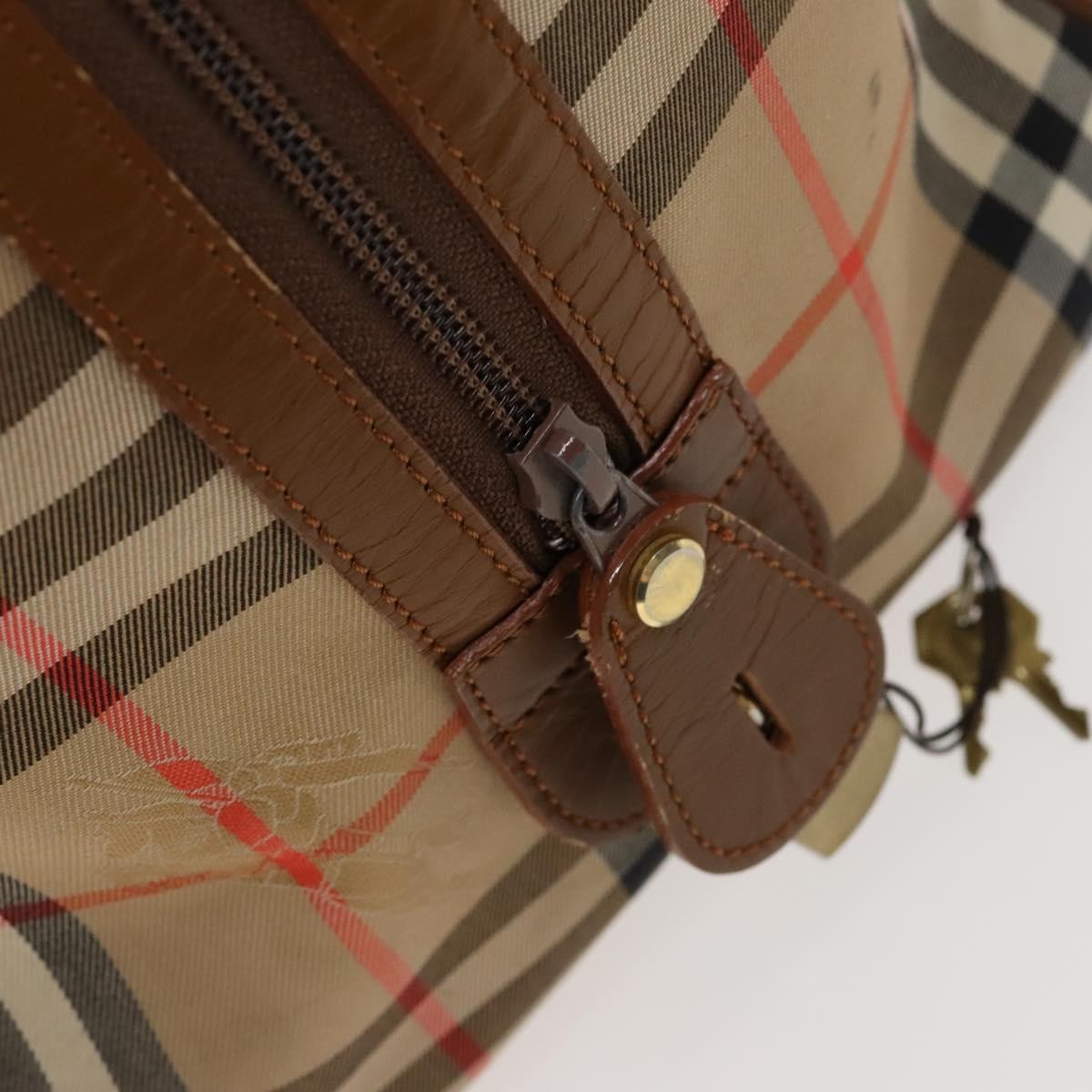 Burberry Vintage Duffle Bag Horseferry Check Canvas