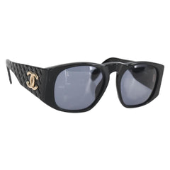 Chanel CC Logo Matelasse Sunglasses Eye Wear Plastic