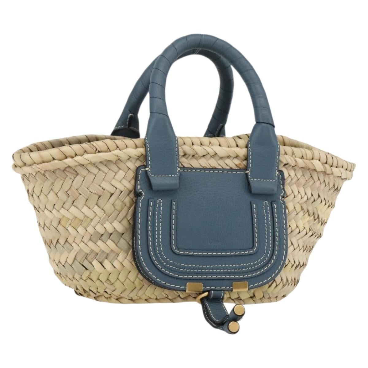 Chloe Marcie Basket Bag Raffia