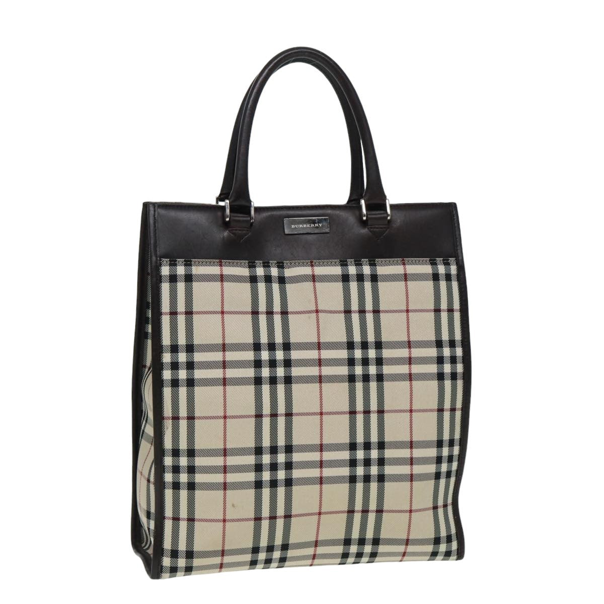 Burberry Nova Check Tote canvas check pattern