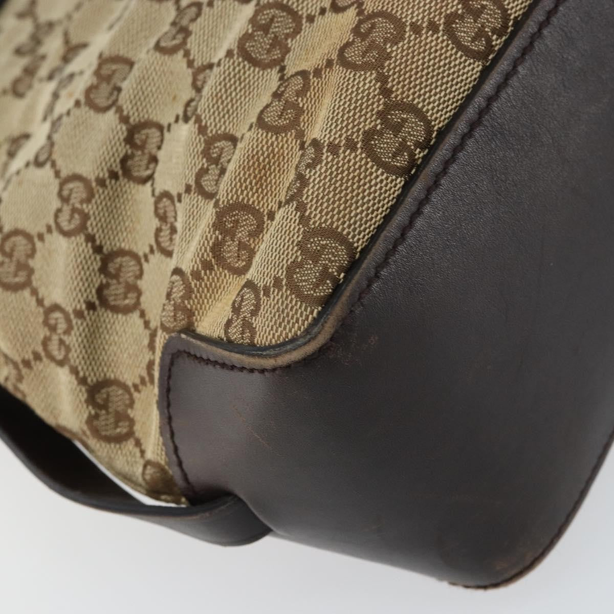 Gucci Belted Bucket Tote GG Canvas with Leather