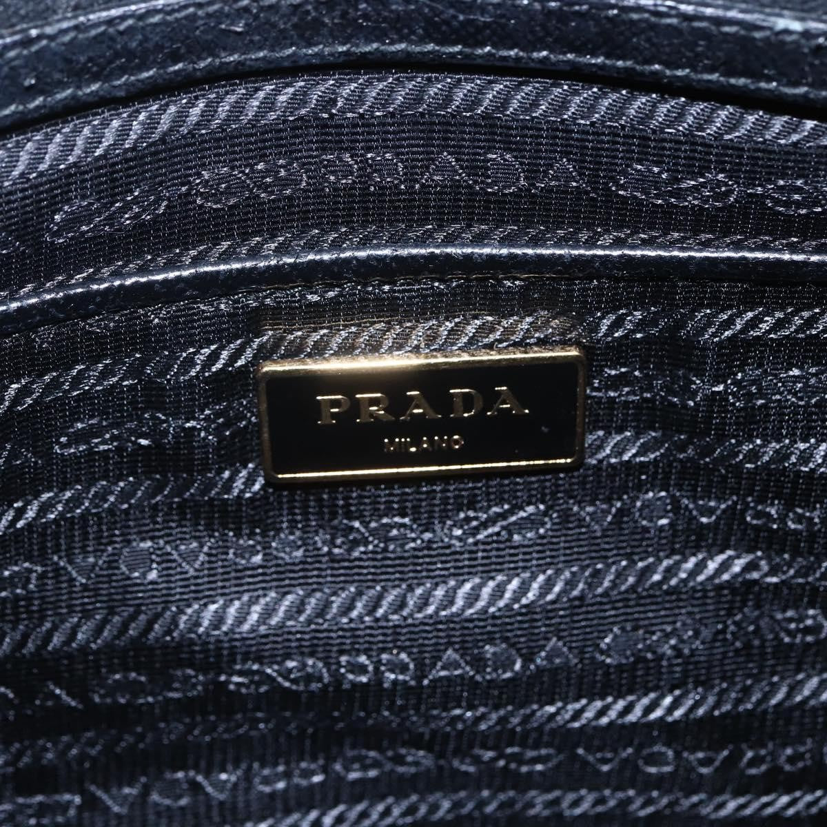 Prada Convertible Top Handle Tote Tessuto with Vernice Saffiano Leather