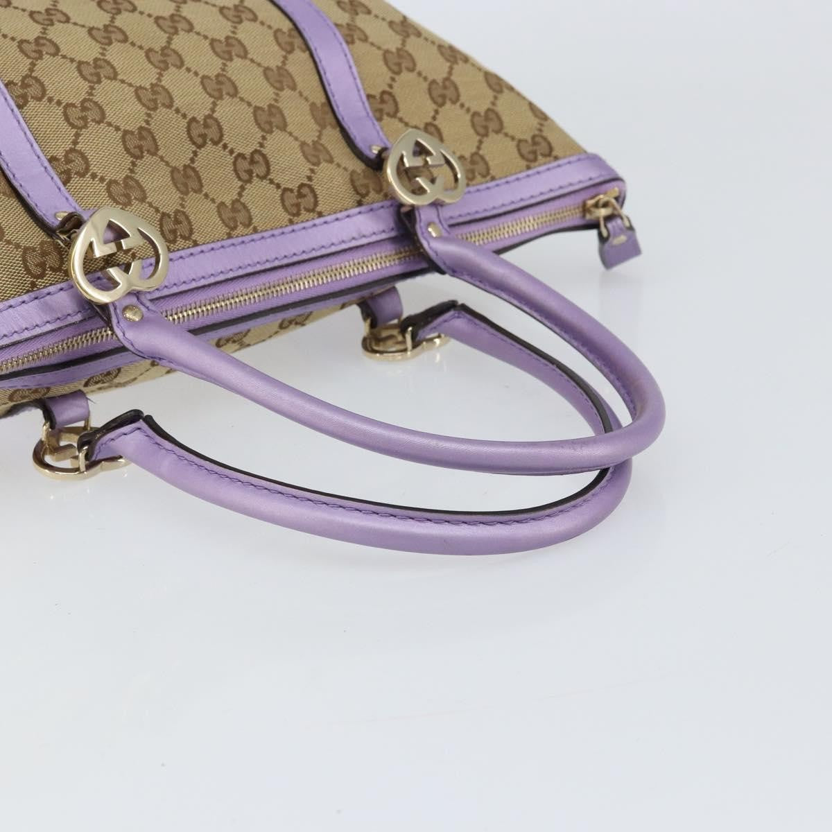 Gucci Lovely Heart Interlocking G Tote GG Canvas