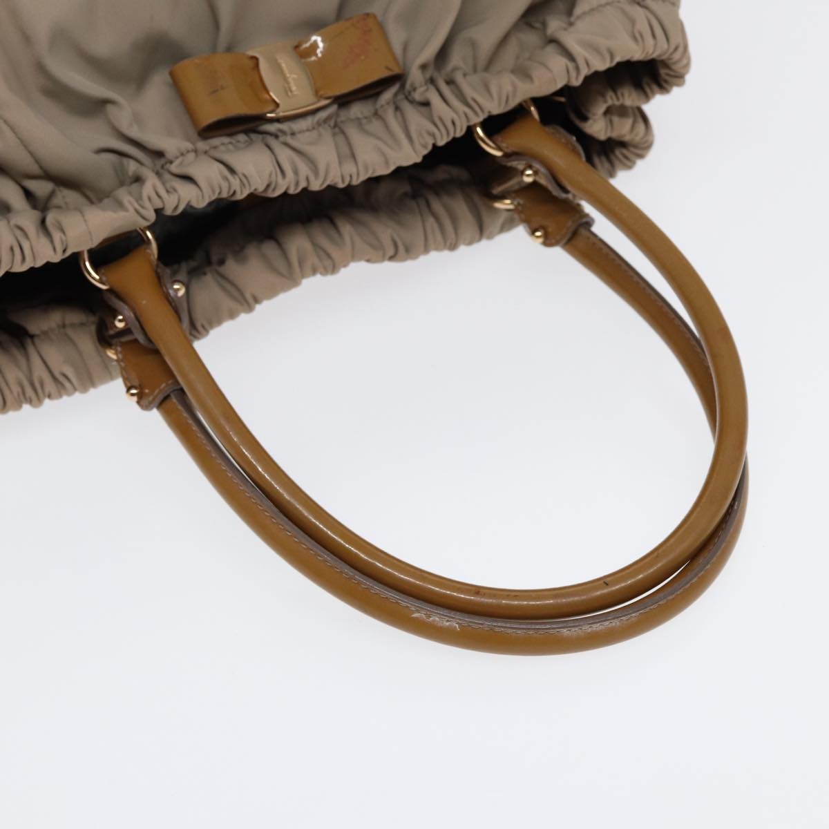 Salvatore Ferragamo Convertible Bow Satchel Nylon