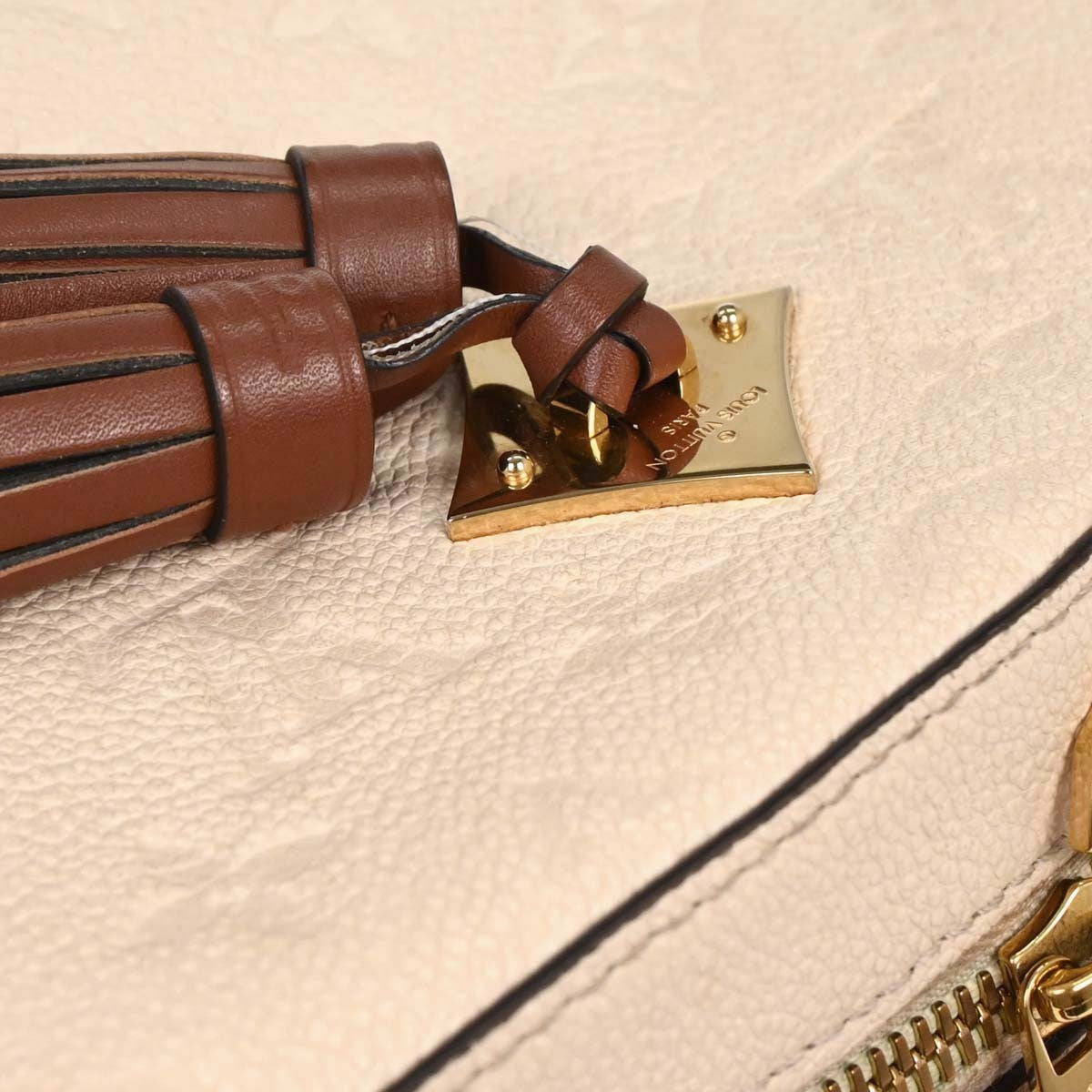 Louis Vuitton Saintonge Handbag Monogram Empreinte Leather