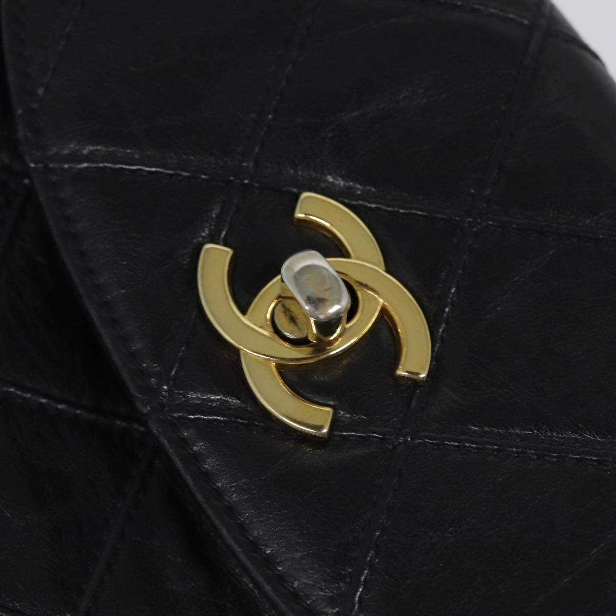 Chanel Waist Belt Bag Quilted Shiny Calfskin