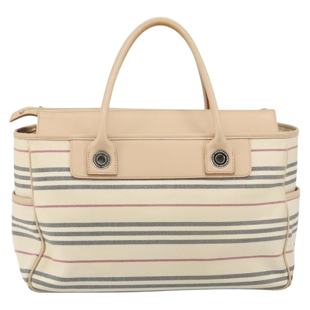 Burberry Nova Check Tote Canvas and Leather