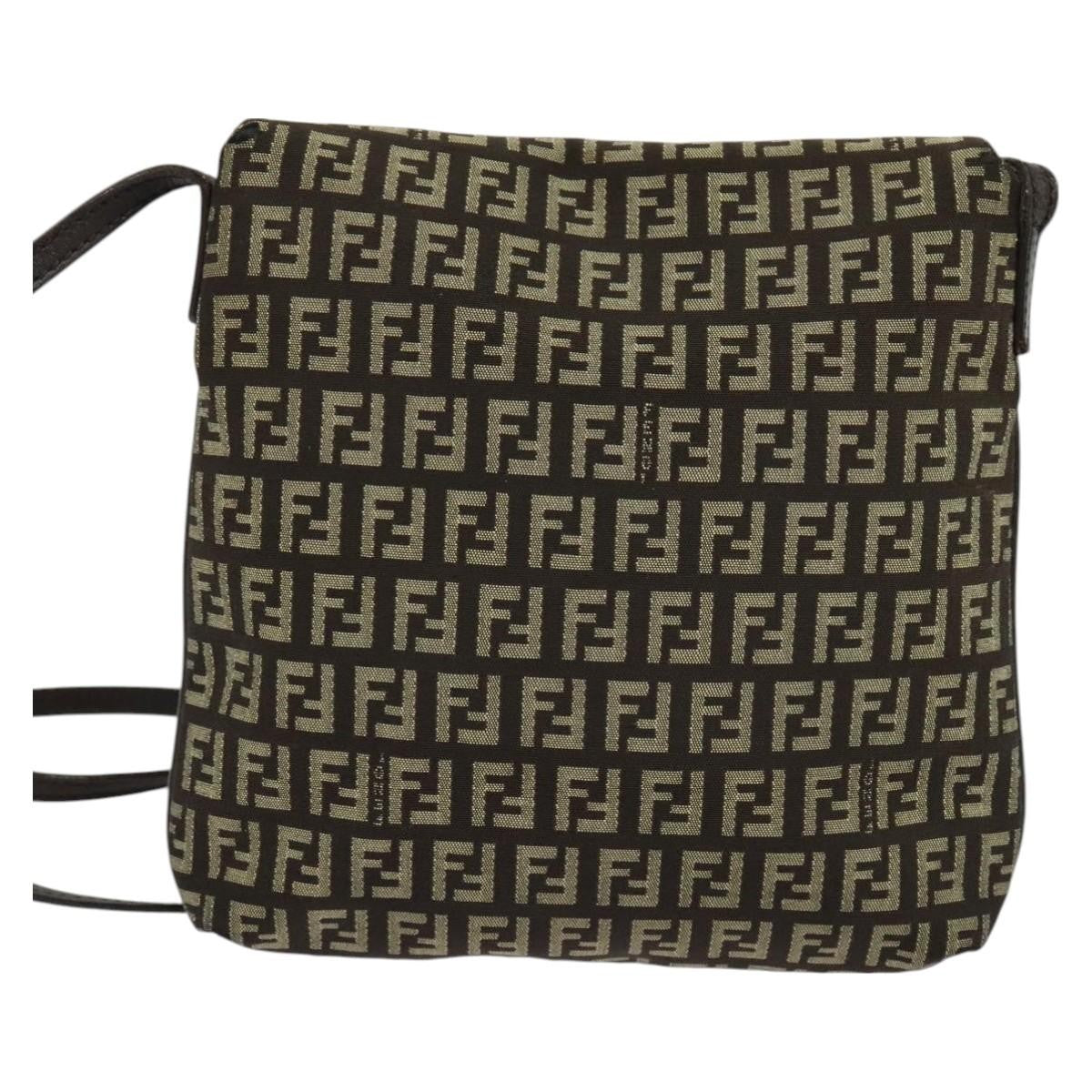 Fendi Mamma Baguette Shoulder Bag Canvas