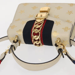 Gucci Sylvie Top Handle Bag Printed Leather