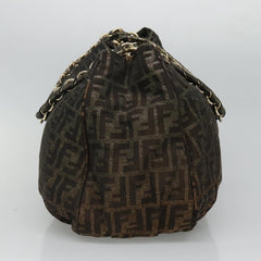 Fendi Mia Tote Metallic Zucca Canvas