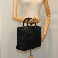 Prada Convertible Zip Tote Tessuto with Leather