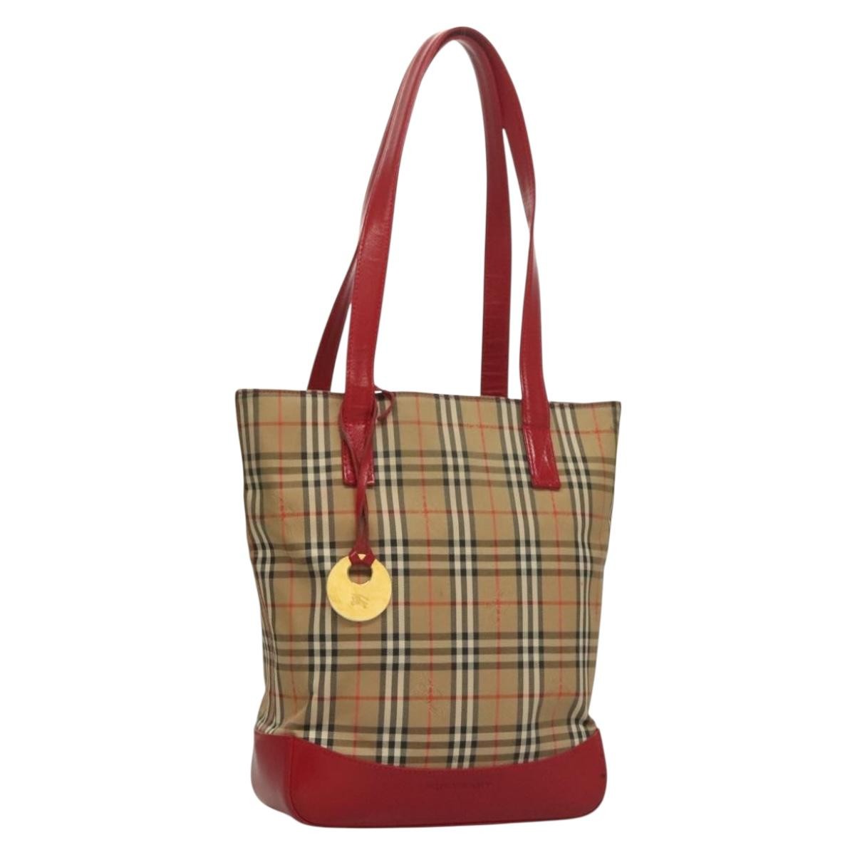 Burberry Nova Check Tote canvas check pattern