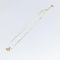 Christian Dior CD Pendant Necklace Gold-plated