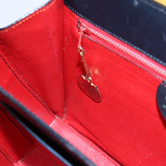 Celine Circle Logo Handbag Leather