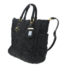 Prada Convertible Side Pocket Tote Chevron Tessuto