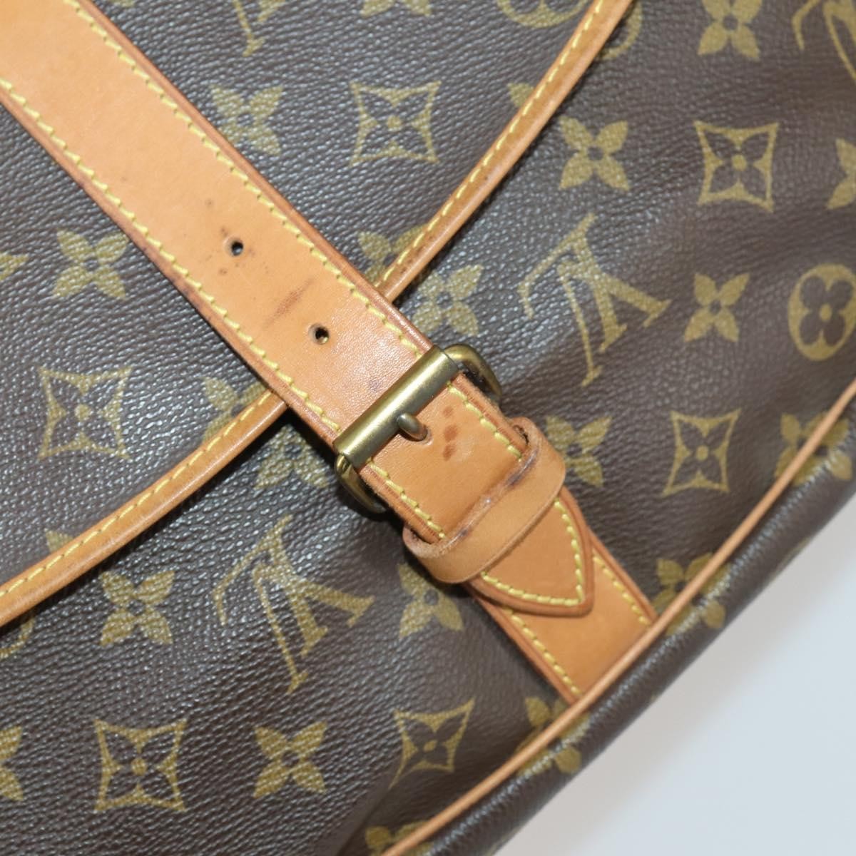 Louis Vuitton Saumur Handbag Monogram Canvas