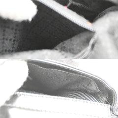 Gucci Vintage Bamboo Backpack Nylon and Patent Leather