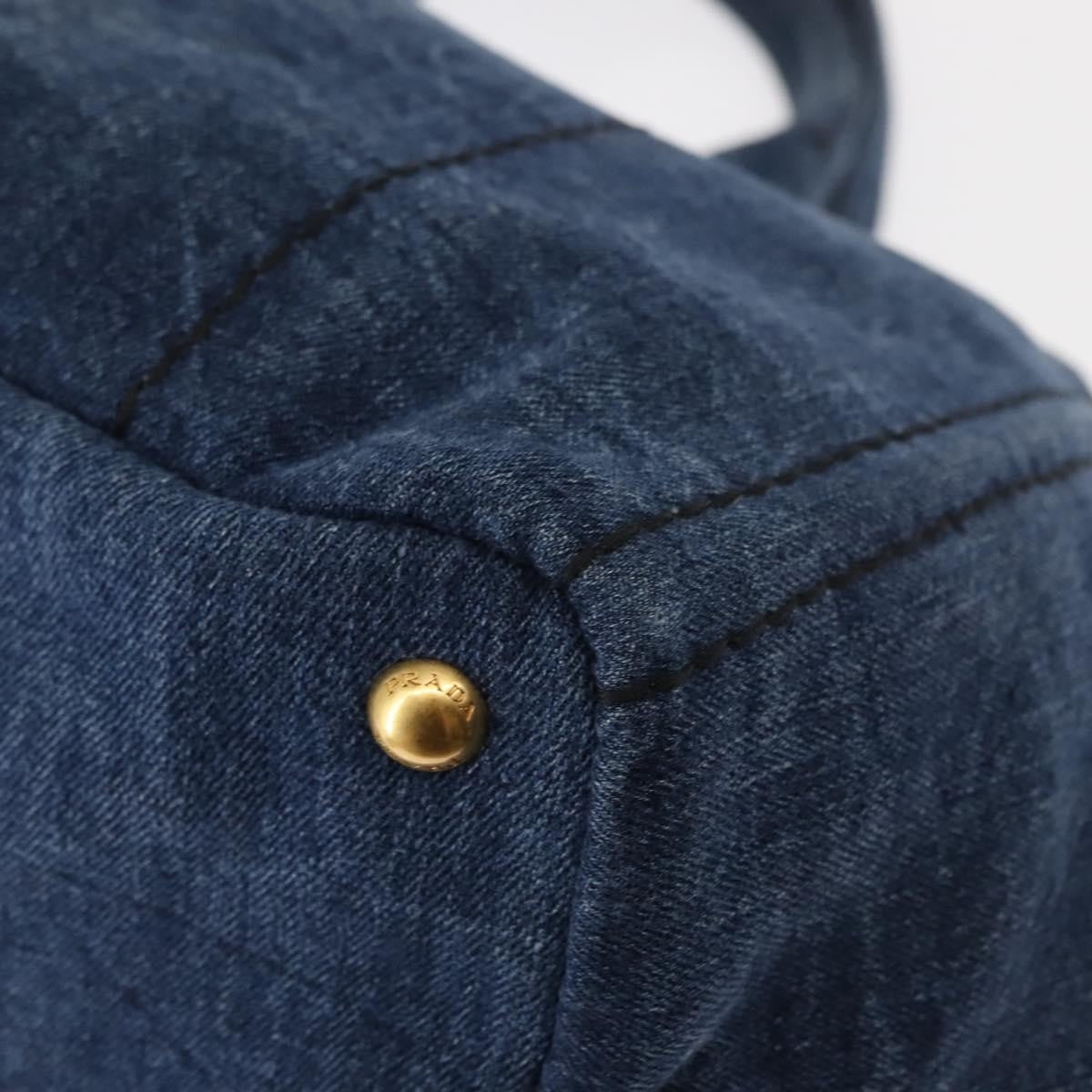 Prada Canapa Convertible Tote Denim
