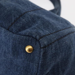 Prada Canapa Convertible Tote Denim