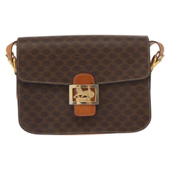 Celine Macadam Shoulder Bag PVC Leather