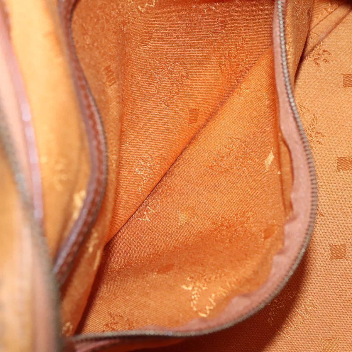 MCM Visetos Handbag Canvas and Leather