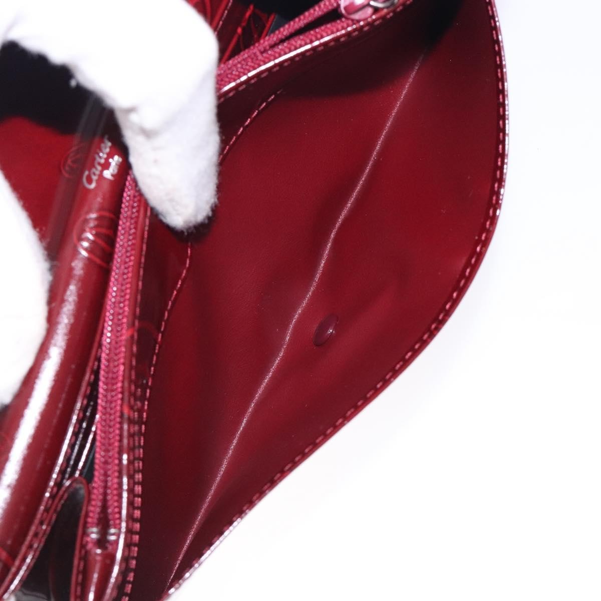 Cartier Happy Birthday Long Wallet Patent leather