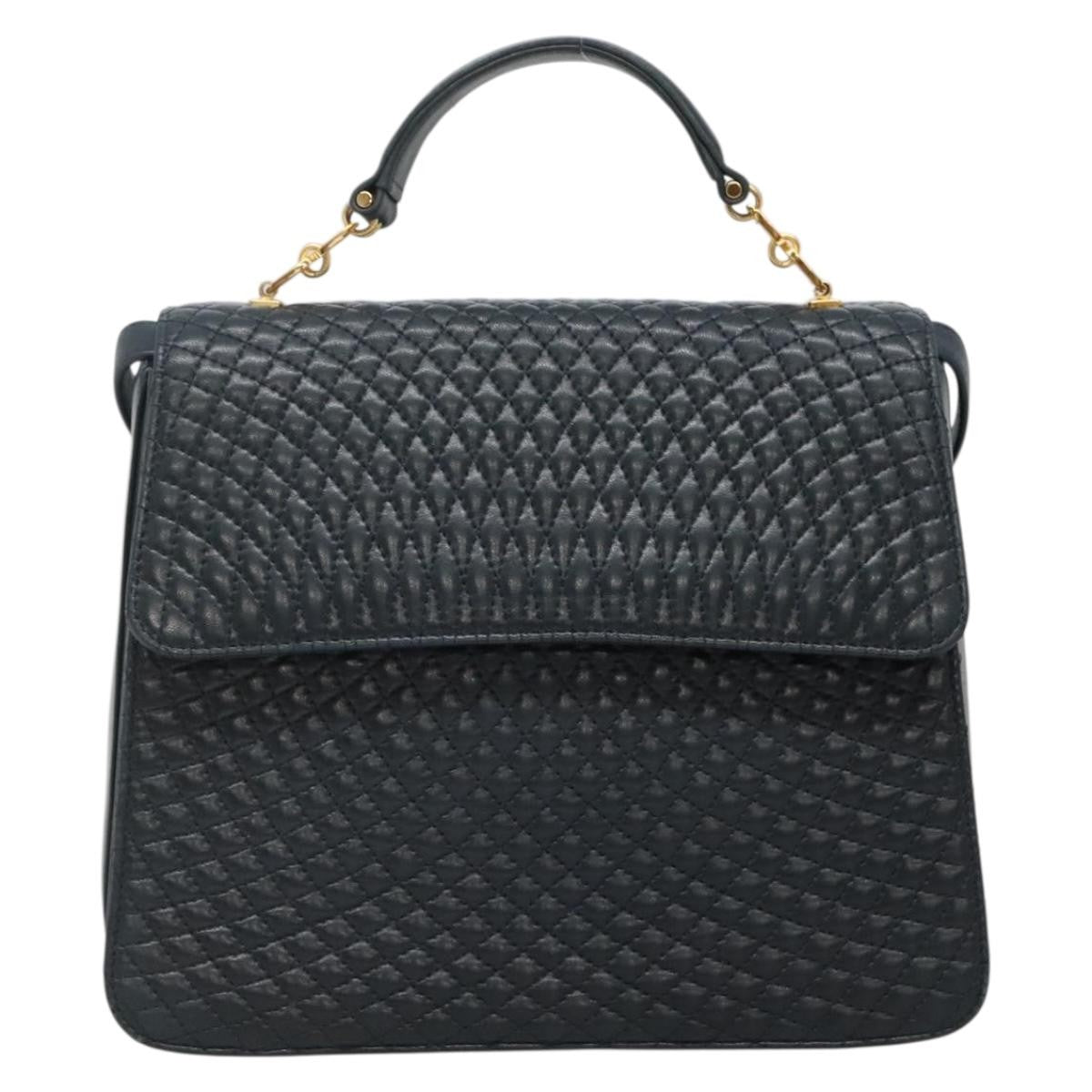 Bally Vintage Handbag Quilted Leather