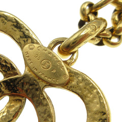 Chanel CC Heart Pendant Necklace Metal