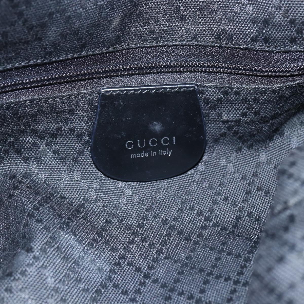 Gucci Vintage Bamboo Handle Open Hobo Nylon