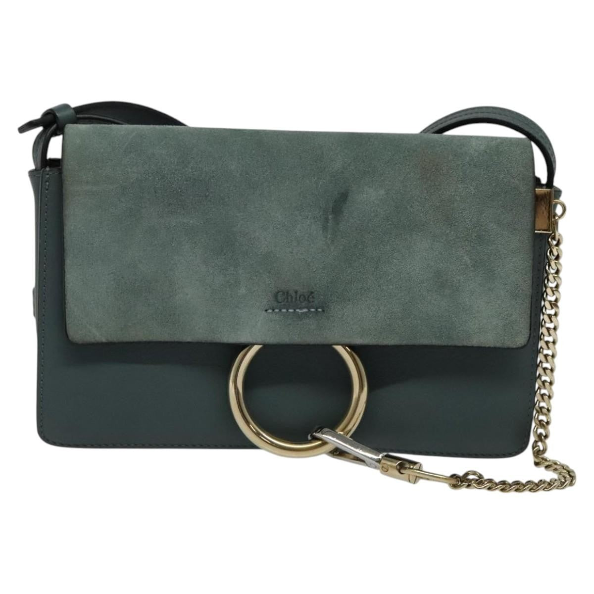 Chloe Faye Shoulder Bag Leather and Suede